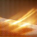 Ikon av lysstråler som treffer en overflate