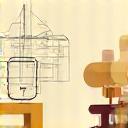 Ikon av en skisse og ferdig produkt